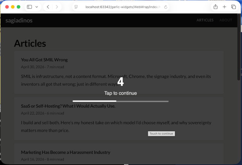 WebWrap Screenshot